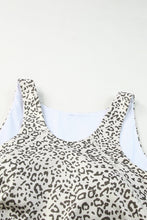 Load image into Gallery viewer, Apricot Active Leopard Tank and High Waist Shorts Set