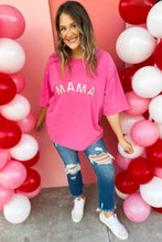 Load image into Gallery viewer, Rose Rhinestone MAMA Graphic T Shirt