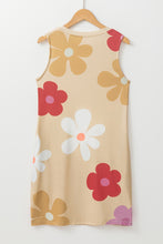 Load image into Gallery viewer, Apricot Daisy Flower Print Tank Dress