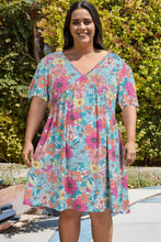 Load image into Gallery viewer, Sky Blue Pocket Short Sleeve Drawstring Lounge Set