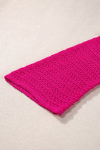Load image into Gallery viewer, Rose Hollow-out Bracelet Sleeve Knit Cardigan