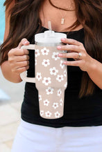 Load image into Gallery viewer, Parchment Floret Print Stainless Tumbler With Lid And Straw 40oz