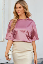 Load image into Gallery viewer, Apricot Chest Pocket Loose Fit Short Sleeve T Shirt