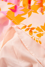 Load image into Gallery viewer, Orange Abstract Print Smocked Lantern Sleeve Ruffle Mini Dress