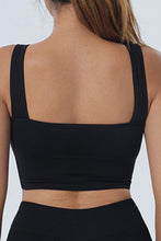 Load image into Gallery viewer, White Seamless U Neck Sleeveless Cropped Yoga Top