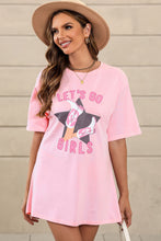 Load image into Gallery viewer, White Lets Go Girls Western Graphic Tee