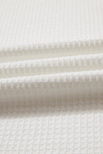 Load image into Gallery viewer, White Casual Textured Tee and Drawstring Shorts Set