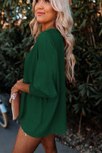 Load image into Gallery viewer, Pink Smocked Wrist Shift Top