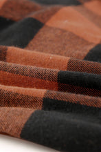 Load image into Gallery viewer, Red Turn-down Collar Plaid Shirt Coat