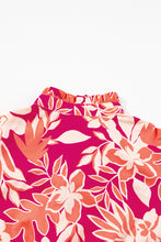 Load image into Gallery viewer, Rose Floral Print Buttoned Smocked High Waist Maxi Dress