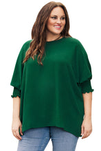 Load image into Gallery viewer, Pink Smocked Wrist Shift Top