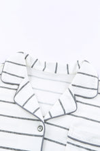 Load image into Gallery viewer, Striped Print Long Sleeve and Pants Pajamas Set