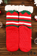 Load image into Gallery viewer, Fiery Red Christmas Cartoon Pattern Woolen Knit Socks