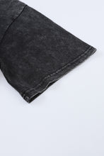 Load image into Gallery viewer, Black Mineral Wash NASHVILLE Vintage Graphic T Shirt