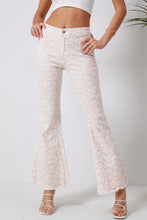 Load image into Gallery viewer, Pink Daisy Bell Bottom Flare Pants