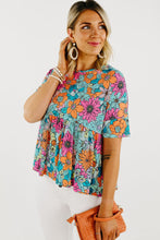 Load image into Gallery viewer, Sky Blue Pocket Short Sleeve Drawstring Lounge Set