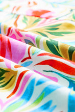 Load image into Gallery viewer, White Floral Print Ruffled Sleeveless Midi Dress