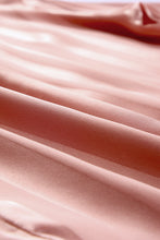 Load image into Gallery viewer, Pink Striped Print Buttoned Shirt and Drawstring Shorts Lounge Set