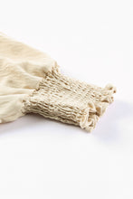 Load image into Gallery viewer, Pink Smocked Wrist Shift Top