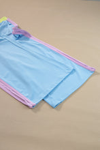 Load image into Gallery viewer, Sky Blue Color Block Detail Casual Two-piece Outfit