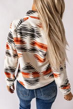 Load image into Gallery viewer, Gray Western Aztec Snap Buttoned Fleece Jacket