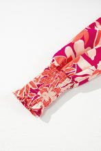 Load image into Gallery viewer, Rose Floral Print Buttoned Smocked High Waist Maxi Dress