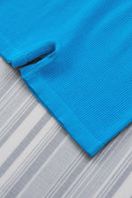 Load image into Gallery viewer, Black Ribbed Square Neck Short Sleeve Athleisure Romper