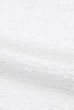 Load image into Gallery viewer, White Voluminous Printed Puff Sleeve Textured Top