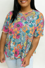 Load image into Gallery viewer, Sky Blue Pocket Short Sleeve Drawstring Lounge Set