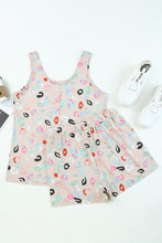 Load image into Gallery viewer, Apricot Leopard Print Tank and Shorts Lounge Set