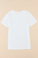 Load image into Gallery viewer, White American Flag Boots Pattern Graphic Tee