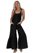 Load image into Gallery viewer, Gray Wide Leg Ruffle Jumpsuit