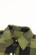 Load image into Gallery viewer, Red Turn-down Collar Plaid Shirt Coat