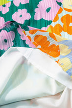 Load image into Gallery viewer, Multicolour Leopard Flutter Sleeve V Neck Crinkled Blouse