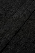 Load image into Gallery viewer, Black Lattice Textured Split Neck Tank Top