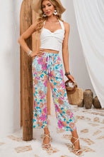 Load image into Gallery viewer, Sky Blue Pocket Short Sleeve Drawstring Lounge Set