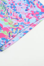 Load image into Gallery viewer, Purple Abstract Floral Print Sleeveless Maxi Dress