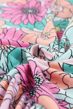 Load image into Gallery viewer, Multicolor Floral Print High Waist Sleeveless Maxi Dress