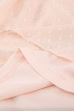 Load image into Gallery viewer, Apricot Flutter Sleeves Sheer Textured Babydoll Top