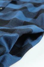 Load image into Gallery viewer, Red Turn-down Collar Plaid Shirt Coat