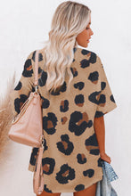 Load image into Gallery viewer, Leopard Plus Size Round Neck Boyfriend T Shirt