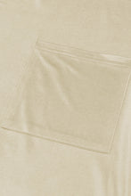 Load image into Gallery viewer, Apricot Chest Pocket Loose Fit Short Sleeve T Shirt