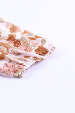 Load image into Gallery viewer, White Floral Print Bow Knot Backless Square Neck Mini Dress