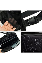 Load image into Gallery viewer, Black Waterproof Zipped Crossbody Chest Bag 20*5*14cm