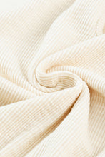 Load image into Gallery viewer, Beige Ribbed Elastic Waist Romper