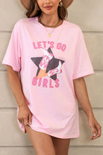 Load image into Gallery viewer, White Lets Go Girls Western Graphic Tee