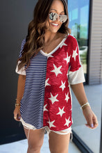 Load image into Gallery viewer, Red American Flag Stars and Stripes Tank Top