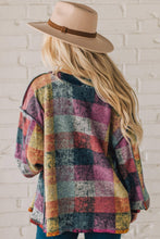 Load image into Gallery viewer, Multicolor Brushed Checked Western Buttoned Jacket