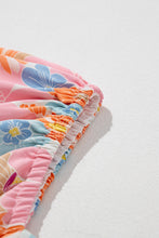 Load image into Gallery viewer, Multicolour Floral Puff Sleeve Square Neck Plus Babydoll Dress