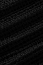 Load image into Gallery viewer, Apricot Fishnet Knit Ribbed Round Neck Short Sleeve Sweater Tee